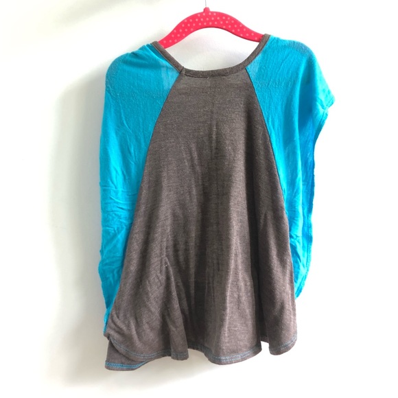 P🖤INE | Girls Blue/Gray Dolman Tee - Picture 2 of 4